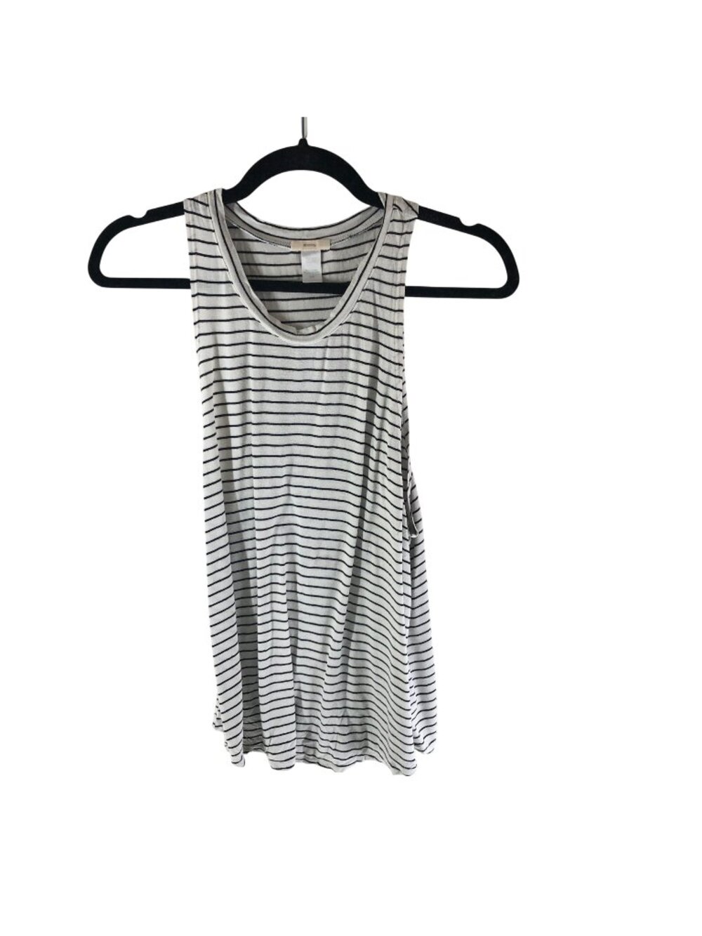 Eberjey Striped Tank Top S Lightweight Stretch Rayon Blend Casual
